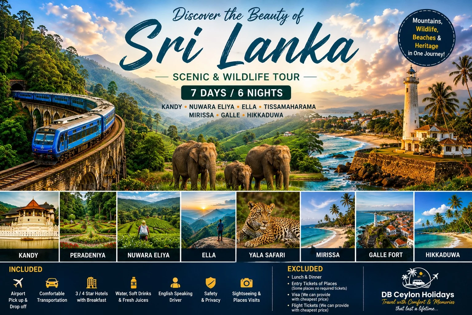 Sri Lanka Scenic & Wildlife Tour